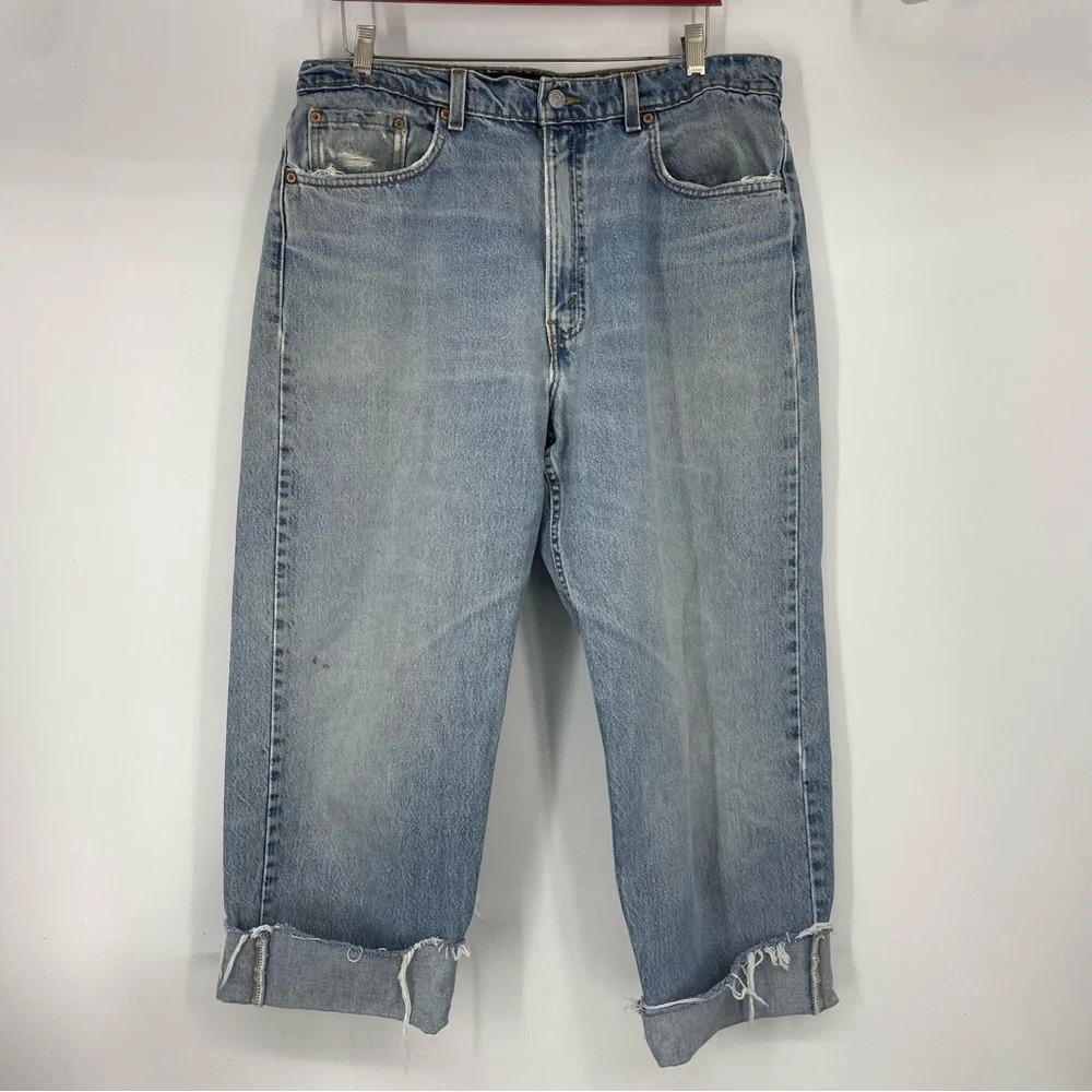 Vintage Levi’s Made in USA Special Reserve 515s raw hem.  38 waist 28 length